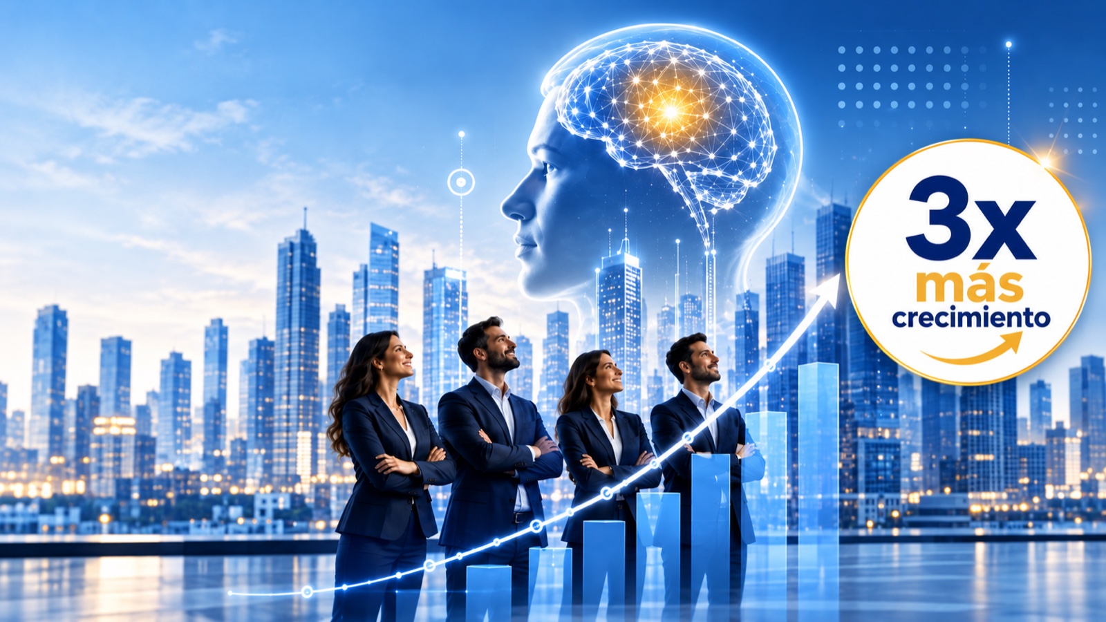 Equipo directivo que crece 3x con neurociencia e inteligencia artificial